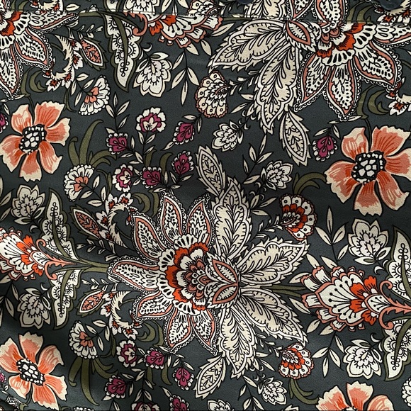 Loft Outlet Button Down Paisley Print Sundress - Picture 3 of 11